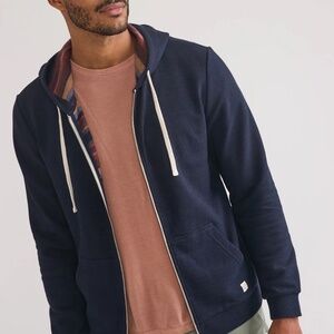 Marine Layer Men's Zip Hoodie Baja Stripe